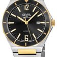 High Line Gevril High Line Swiss Made SW200 Automatic Black Bezel two tone IPYG watch | Black Dial