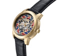 Emmanuel Semi Skeleton Custom Dial Black/Gold | MULTICOLOR Dial