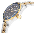 Yorkville Gevril Yorkville Blue Dial Sellita SW200 Swiss Automatic Unidirectional Rotating Bezel Two Tone Bracelet Luminous Watch | Brown Dial