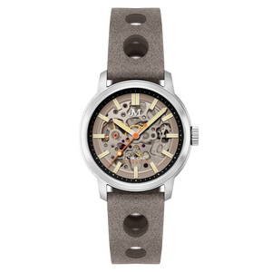 James McCabe Rally Automatic Grey / Leather | Grey Dial