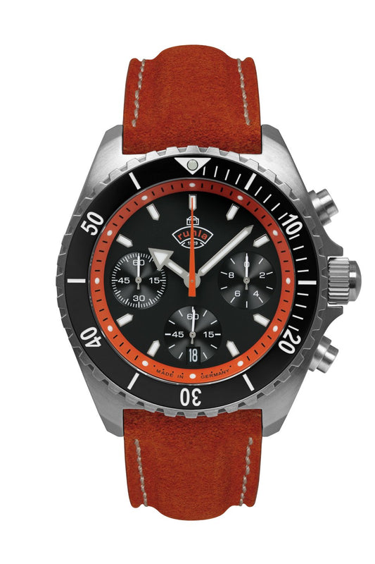 Time Square Gevril Men's Automatic Time Square, White Embossed dial, Brown Handmade Italian Leather Strap | White Dial