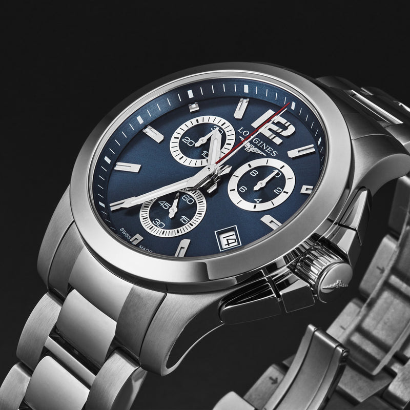 Conquest L37024966 / Blue | Blue Dial