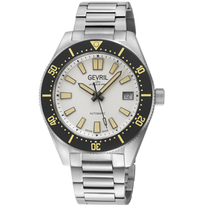Mariner's Row White Matte Dial 316L Stainless Steel Satin Bracelet Black Ceramic Bezel 42mm White Dial