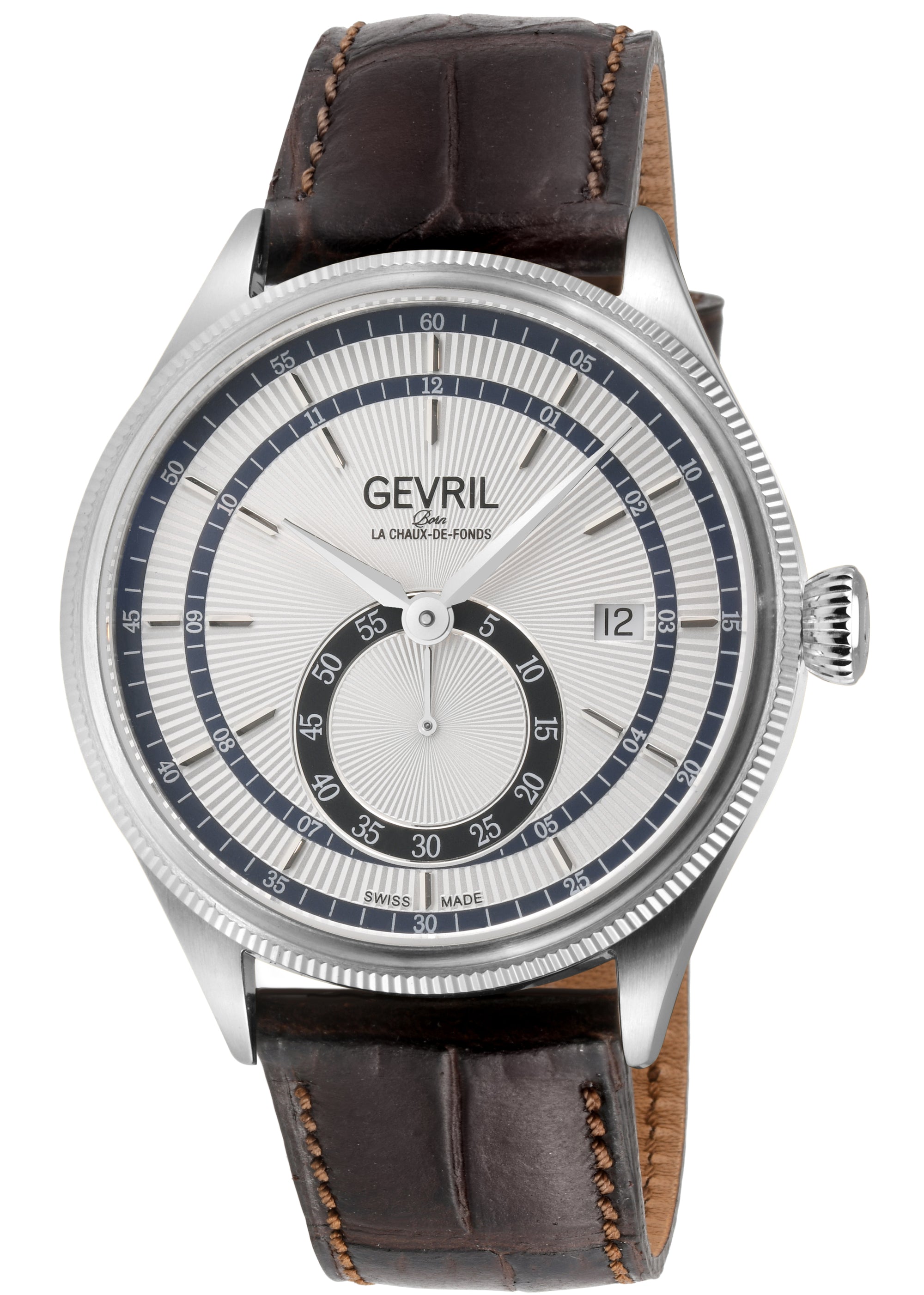 Empire Swiss made Automatic ETA 2895, 316L Case, White Dial, second subdials | White Dial