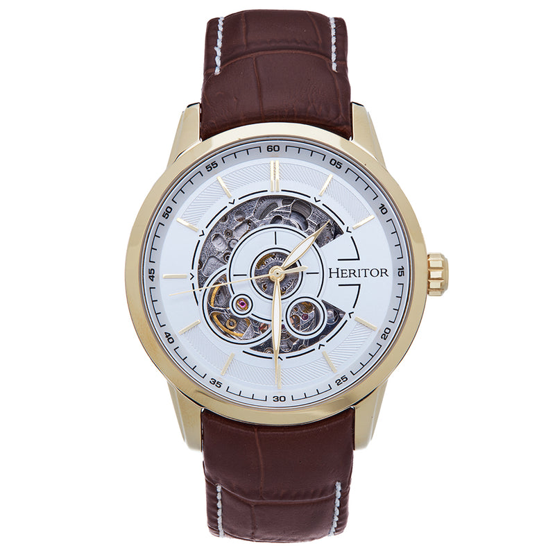 Davies Gold/Brown | White Dial