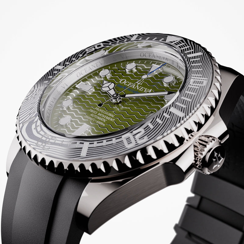 Deep Marine Explorer VI 6000m Grade 5 Titanium 6000m/ODGreenDial | Green Dial