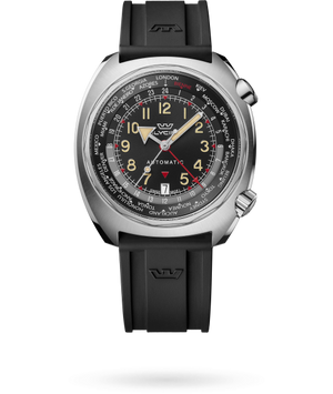 Airman SST GMT 43mm / Black and Red / Black Red-Black Dial