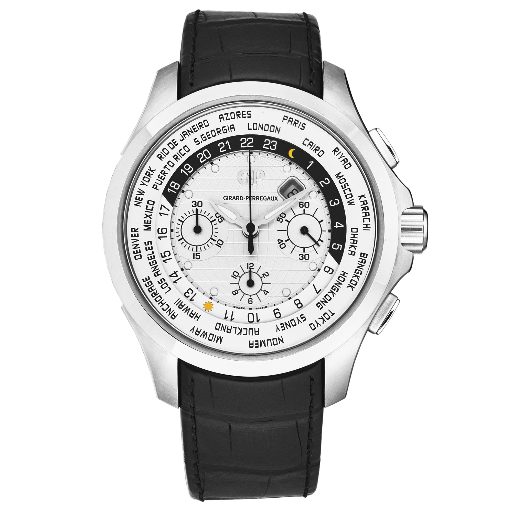 World Timer 4970011133BB6B / silver | Silver Dial