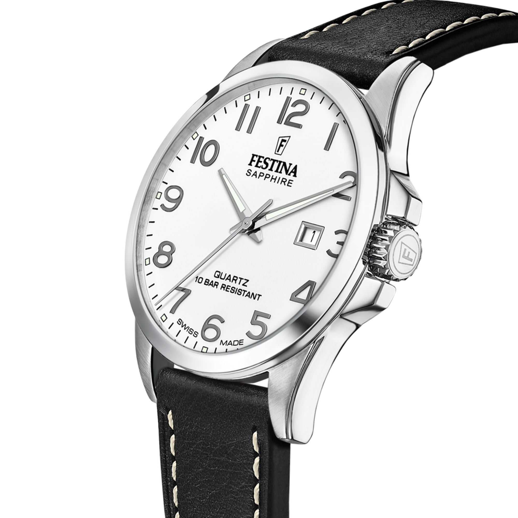Classic Silver / Leather Silver Dial