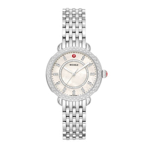 Sidney Classic Diamond 33mm / White Mother-of-Pearl / Silver | White Mother-of-Pearl Dial