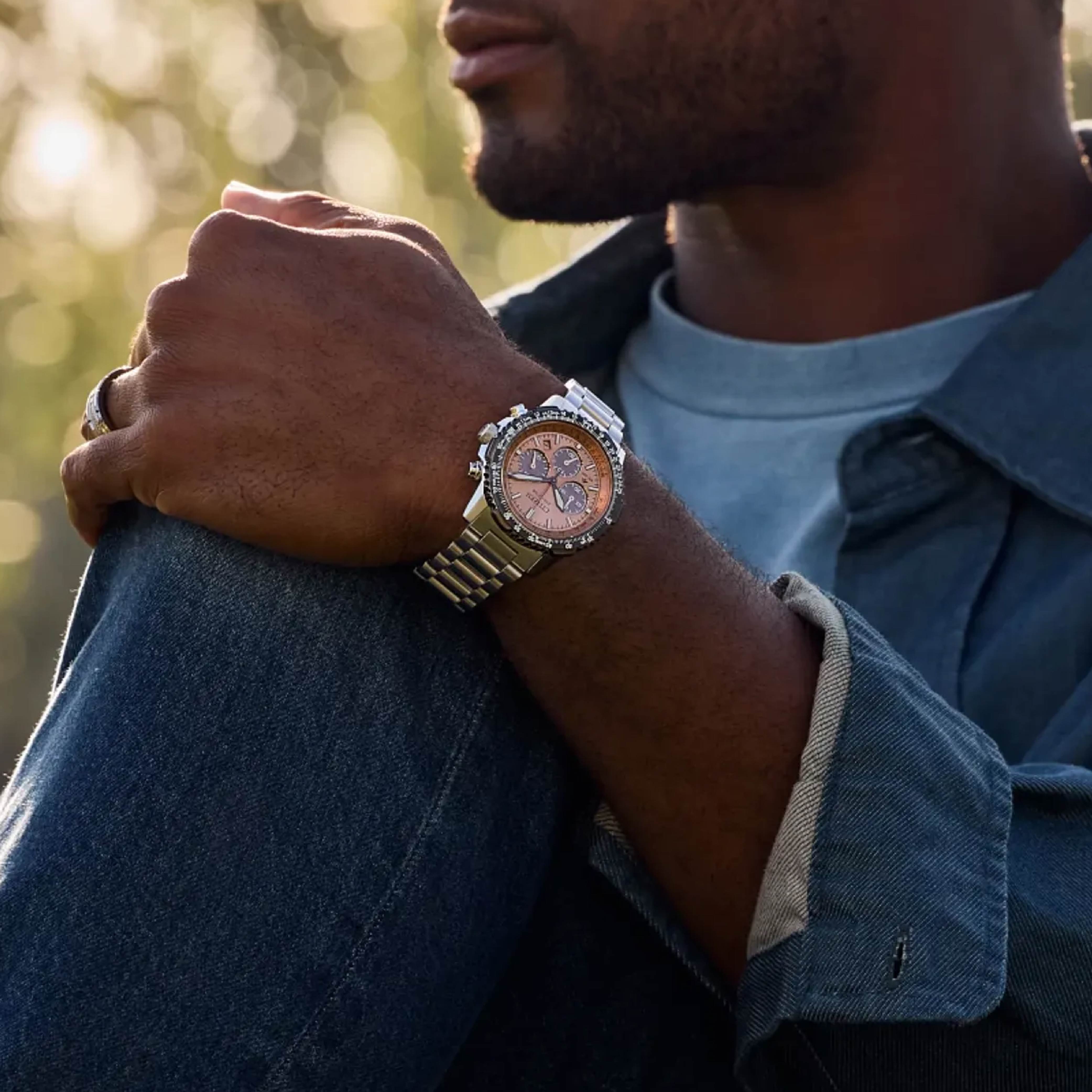 Promaster Navihawk Salmon / Stainless Steel | Salmon Dial – Watch Gang