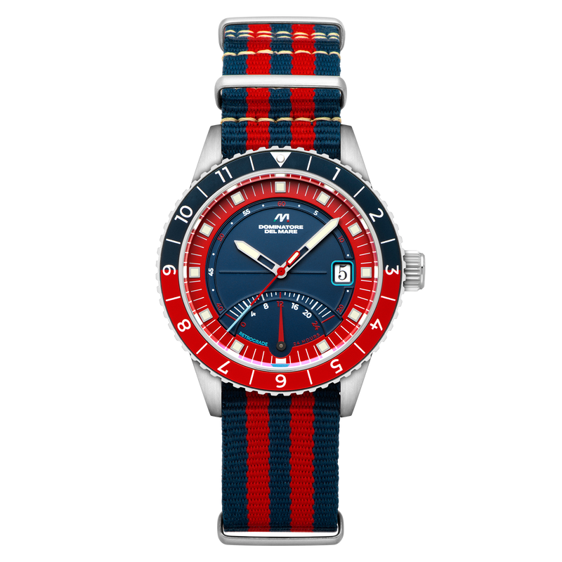 Fano Retrograde Blue / Nylon Strap | Blue Dial