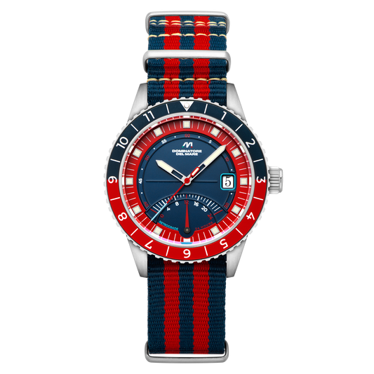 Fano Retrograde Blue / Nylon Strap | Blue Dial