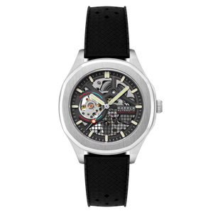 Tail Light Automatic Black / Black Silicone | Black Dial
