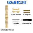 MET.615 | Jubilee Stainless Steel Watch Band 22mm / Gold |  Dial