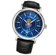 Symphony 899.03 Silver case/Leather strap/ Brass Dial | Blue Dial