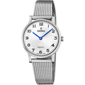 Swiss Made Silver / Stainless Steel Silver Dial