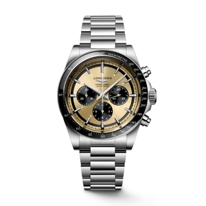 Conquest Chronograph Gold / Stainless Steel | Gold Dial