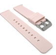 SIL.100 | Quick Release Slim Soft Rubber Silicone Watch Band - 22mm, Pink 22mm / Pink |  Dial