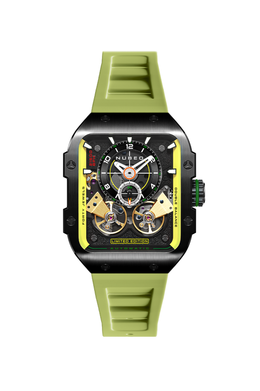 Maven Automatic Limited Edition Black / Green Silicone | Black Dial