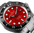 TITANIUM Deep Marine Explorer II Black Bezel | Red Dial