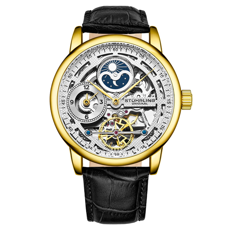 Legacy Black/Leather/Silver Dial/Gold Case | Silver Dial