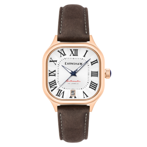 Coussin Automatic White / Grey Genuine Leather | White Dial