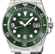 Barracuda 316L Case, Green Sunray Dial, Ceramic Bezel, 316L Stainless Steel Bracelet | Green Dial
