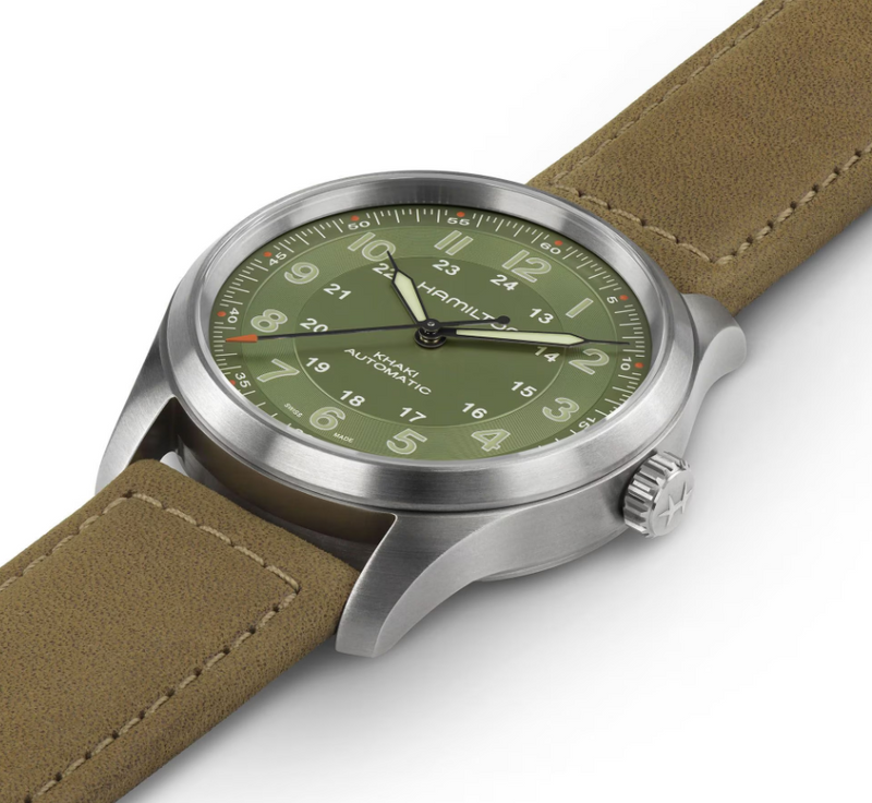 Khaki Field Titanium Auto | Green Dial