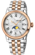 Madison Swiss Made Automatic Moon Phase, IP Rose Gold Case, White Dial. | White Dial