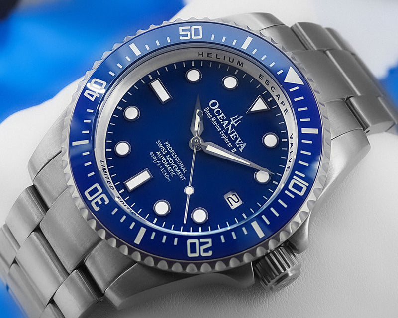 TITANIUM Swiss Automatic SW200 Deep Marine Explorer II