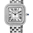 Bellagio GV2 Women's Diamond Swiss Quartz Watch, Silver/White dial 8 Diamonds, Bracelet | White Dial