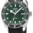Yorkville Gevril Men's Yorkville Green Dial Sellita SW200 Swiss Automatic Rotating Bezel Bracelet Date Luminous Watch Nato Strap | Green Dial
