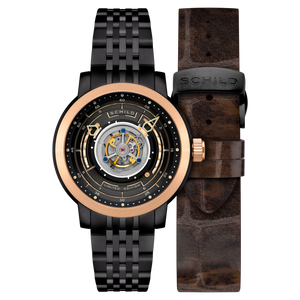 Heinrich Cyclone Tourbillon Limited Edition Black / Black Stainless Steel | Black Dial