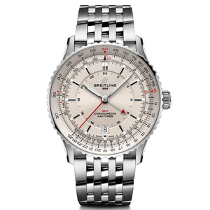 Navitimer GMT 41 Silver Dial / Stainless Steel Bracelet Silver Dial