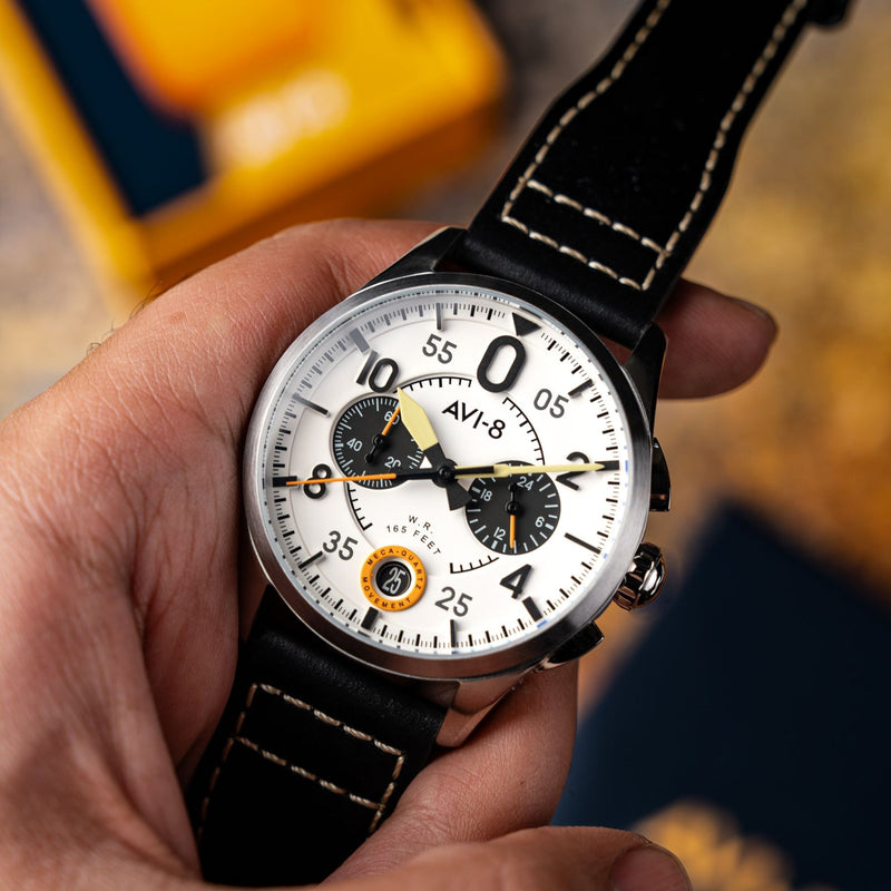 Lock Chronograph Imperial War Museums Edition White / Leather | White Dial