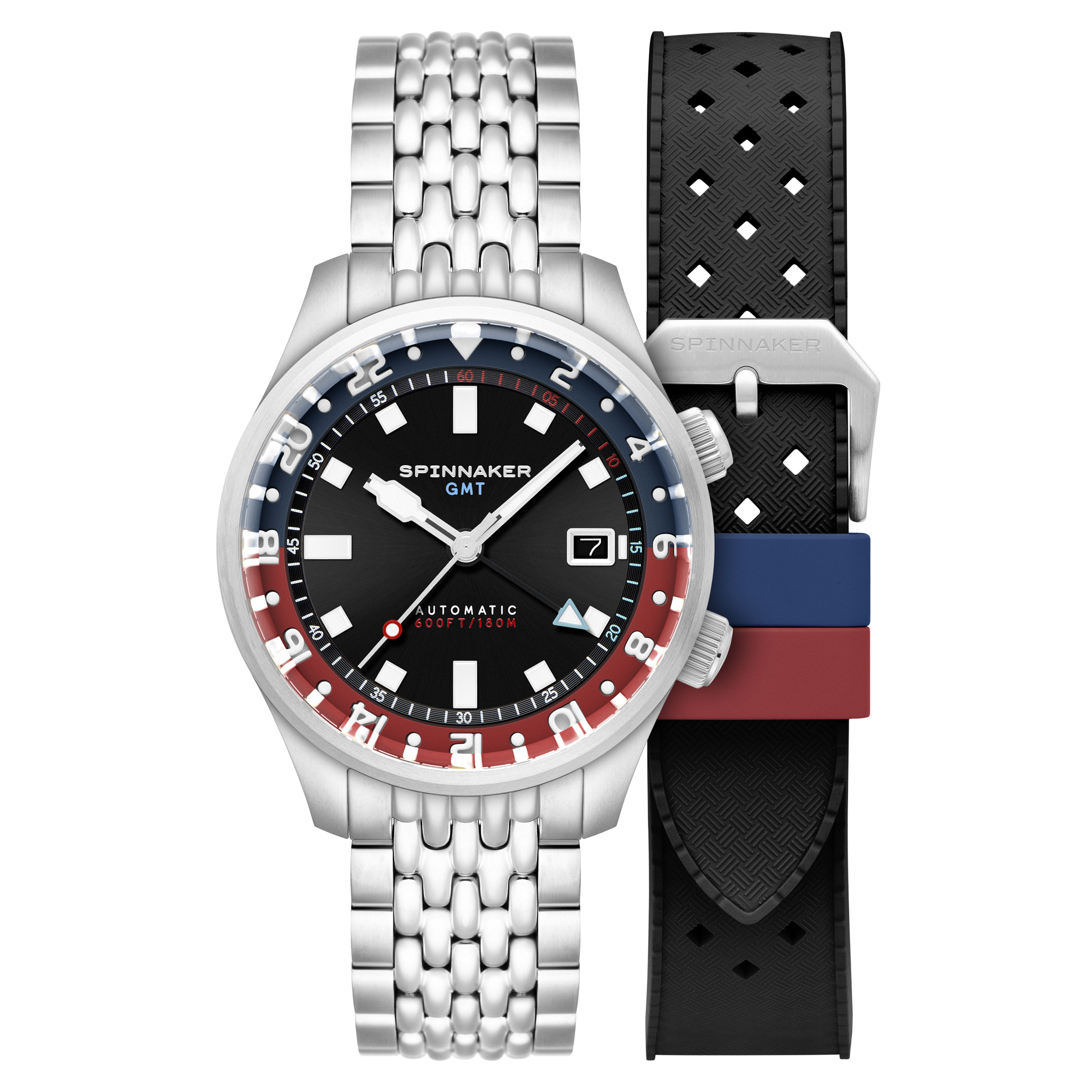 Bradner GMT Automatic Black / Stainless Steel Black Dial