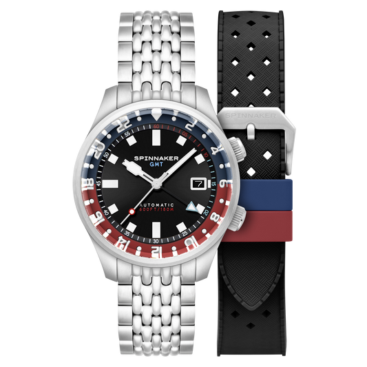 Bradner GMT Automatic Black / Stainless Steel Black Dial