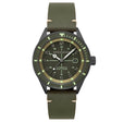 Cahill Automatic Gunmetal Green / Leather | Green Dial