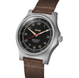 41mm JEEP WILLYS VINTAGE OFFICER'S MECHANICHAL COLOUR: SS/HERITAGE 3PC CRAZY HORSE LEATHER JEEP GPM | Black Dial