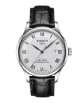 Le Locle Powermatic 80 Black / Leather | Silver Dial
