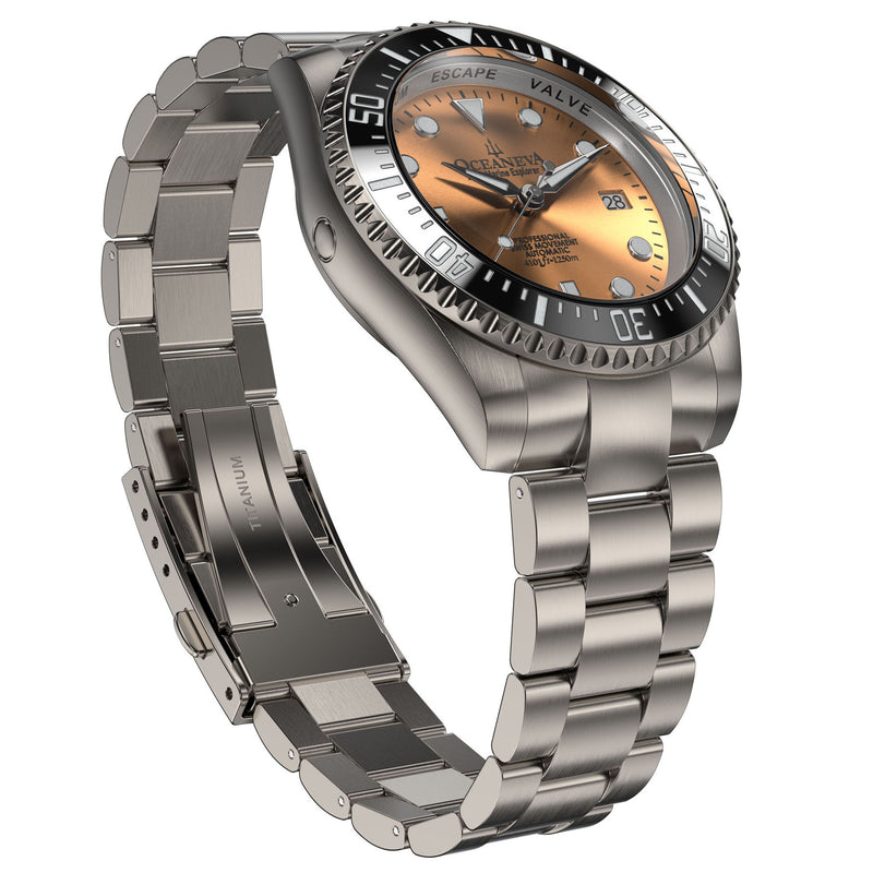 TITANIUM Swiss Automatic SW200 Deep Marine Explorer II