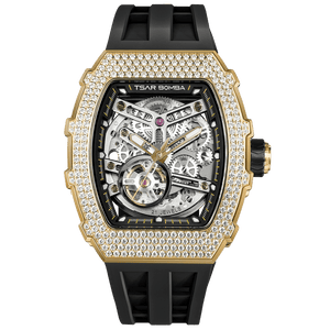 Elemental gold/rubber | Black Dial