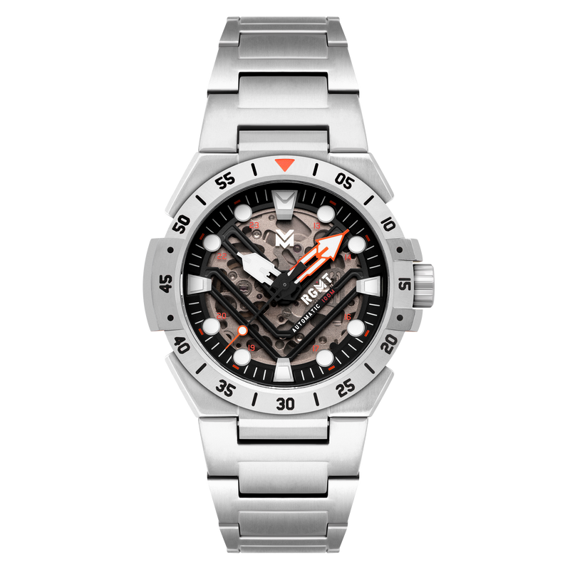 Himars Skeleton Automatic Black / Stainless Steel Stainless Steel | Black Dial