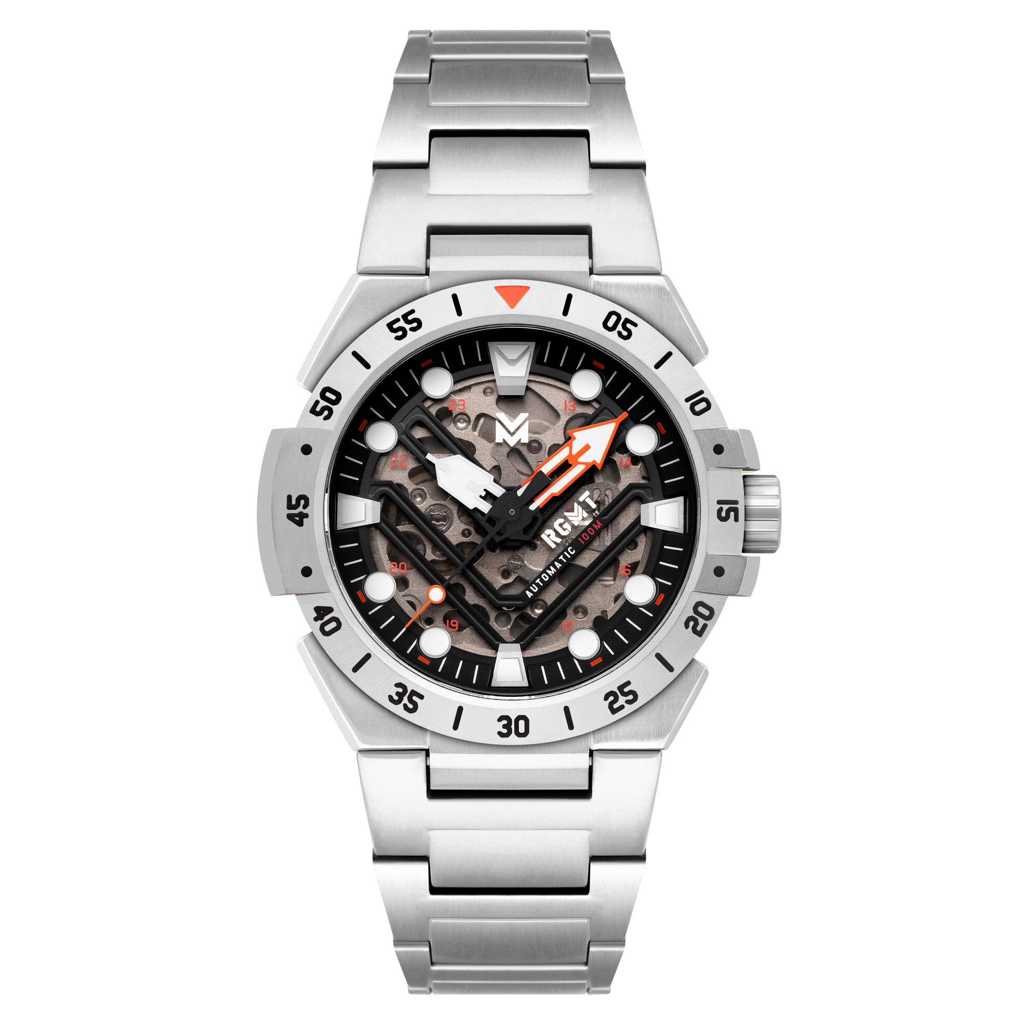 Himars Skeleton Automatic Black / Stainless Steel Stainless Steel | Black Dial