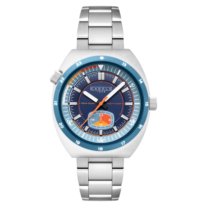 Giulia Meca-Quartz Blue / Stainless Steel | Blue Dial