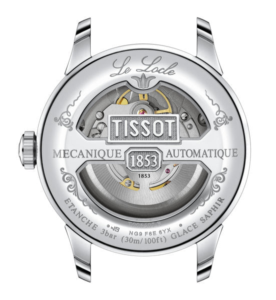 Le Locle Powermatic 80 Black / Leather | Silver Dial