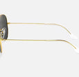 AVIATOR CLASSIC MENS / POLISHED GOLD - BLACK |  Dial