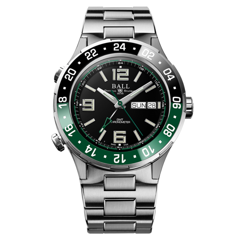 Roadmaster Marine GMT Black/Green | Black Dial