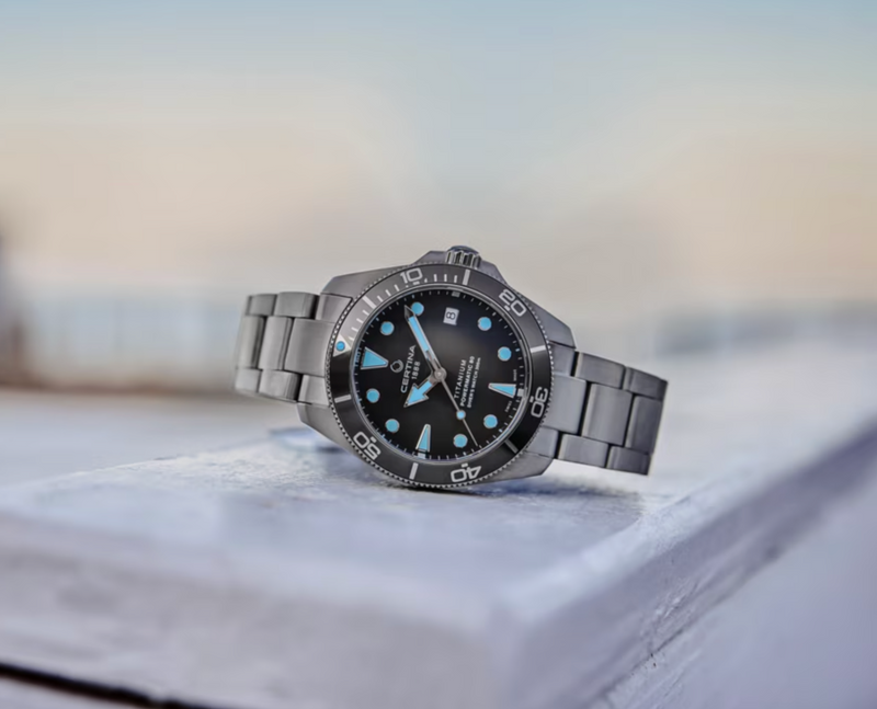 DS Action Diver 38mm Powermatic 80 Grey Titanium Gray Dial